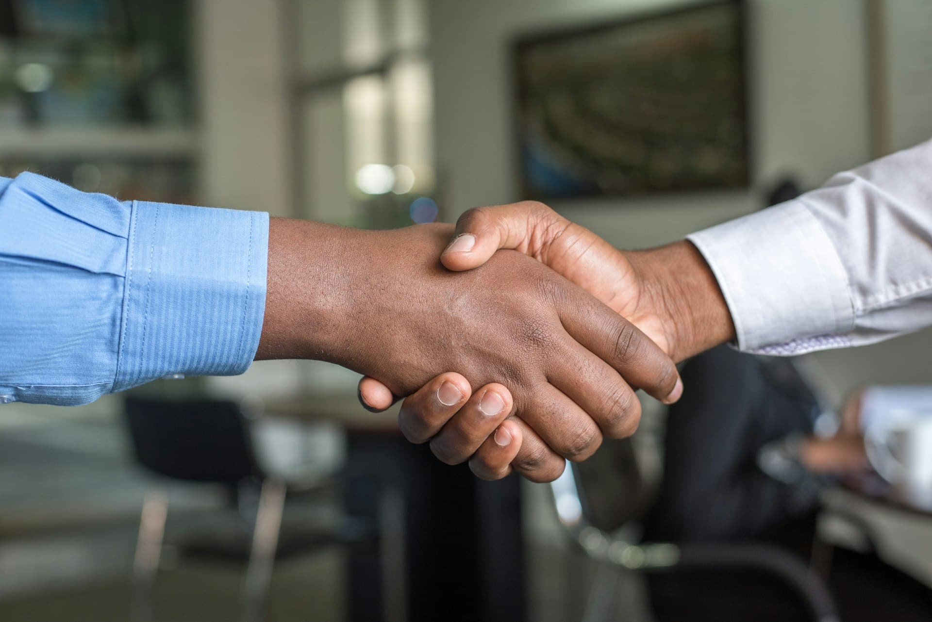 A handshake sealing a business agreement